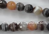 CAG3693 15.5 inches 10mm faceted round botswana agate beads wholesale