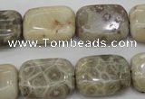 CAG3893 15.5 inches 15*20mm rectangle chrysanthemum agate beads