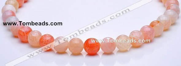 CAG39 12mm round dragon veins agate gemstone beads Wholesale