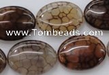 CAG4073 15.5 inches 18*25mm oval dragon veins agate beads