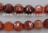 CAG4170 15.5 inches 12mm pumpkin natural fire agate beads