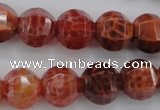 CAG4171 15.5 inches 14mm pumpkin natural fire agate beads