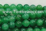 CAG420 15.5 inches 10mm round green agate beads Wholesale