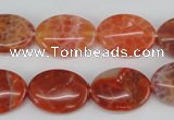 CAG4214 15.5 inches 13*18mm oval natural fire agate beads