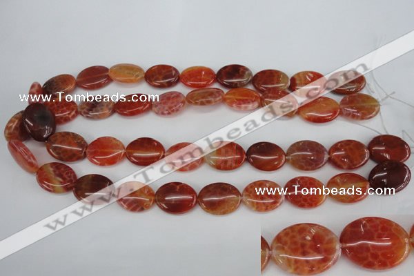 CAG4215 15.5 inches 15*20mm oval natural fire agate beads