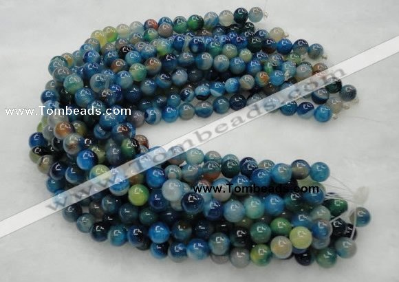 CAG423 15.5 inches 12mm round blue agate beads Wholesale