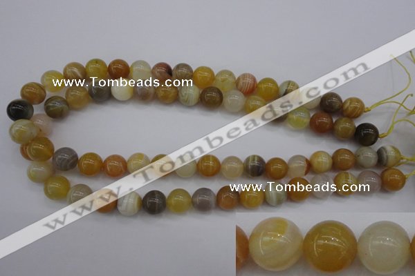 CAG4324 15.5 inches 12mm round botswana agate gemstone beads