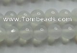 CAG4340 15.5 inches 4mm round white agate beads wholesale