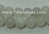 CAG4342 15.5 inches 8mm round white agate beads wholesale