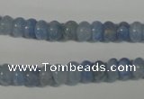 CAG4371 15.5 inches 5*8mm rondelle dyed blue lace agate beads