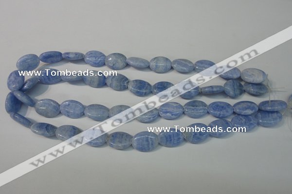 CAG4385 15.5 inches 13*18mm oval dyed blue lace agate beads