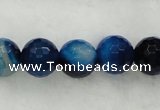 CAG439 15.5 inches 10mm faceted round agate beads wholesale