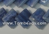 CAG4398 15.5 inches 18*18mm diamond dyed blue lace agate beads