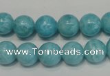 CAG4403 15.5 inches 10mm round dyed blue lace agate beads