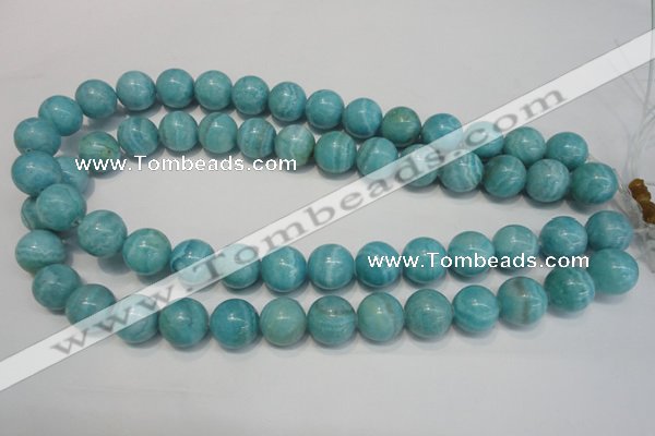 CAG4405 15.5 inches 14mm round dyed blue lace agate beads