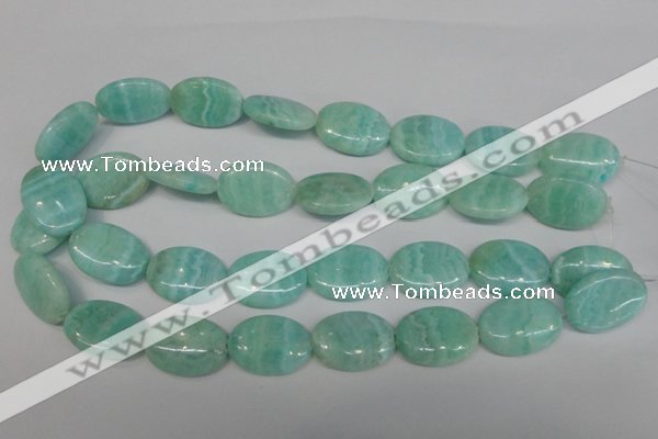 CAG4415 15.5 inches 18*25mm oval dyed blue lace agate beads