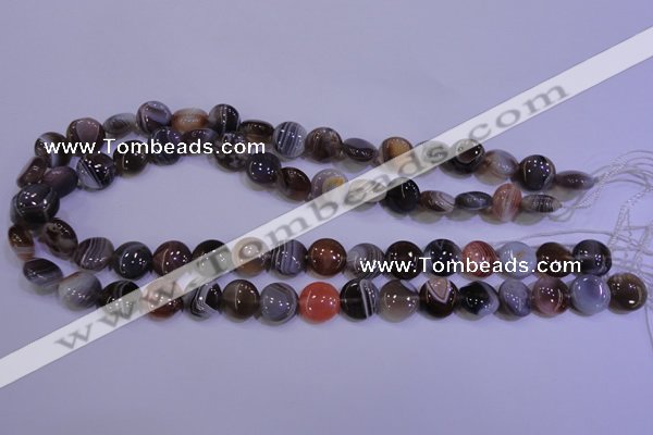 CAG4441 15.5 inches 10mm flat round botswana agate beads wholesale