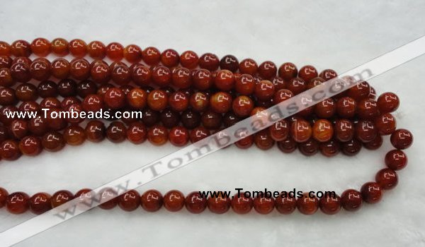 CAG446 15.5 inches 16mm round red agate gemstone beads wholesale