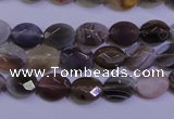 CAG4460 15.5 inches 8*10mm faceted oval botswana agate beads