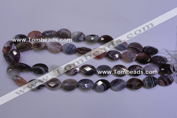 CAG4464 15.5 inches 13*18mm faceted oval botswana agate beads