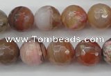 CAG4473 15.5 inches 10mm faceted round pink botswana agate beads