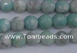 CAG4484 15.5 inches 6mm faceted round agate beads wholesale