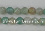 CAG4486 15.5 inches 6mm faceted round agate beads wholesale