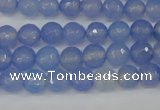 CAG4505 15.5 inches 8mm faceted round agate beads wholesale