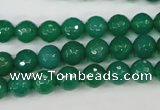 CAG4507 15.5 inches 8mm faceted round agate beads wholesale