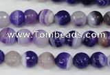 CAG4511 15.5 inches 8mm faceted round agate beads wholesale