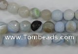 CAG4512 15.5 inches 8mm faceted round agate beads wholesale