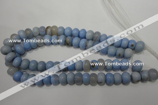 CAG4591 15.5 inches 10*14mm rondelle agate beads wholesale