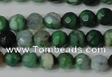 CAG4605 15.5 inches 4mm faceted round fire crackle agate beads