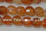 CAG4615 15.5 inches 6mm faceted round fire crackle agate beads