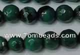 CAG4624 15.5 inches 6mm faceted round fire crackle agate beads