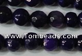 CAG4633 15.5 inches 6mm faceted round fire crackle agate beads