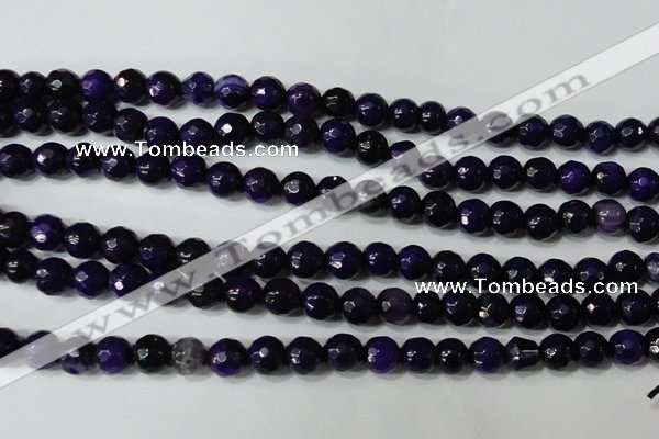 CAG4633 15.5 inches 6mm faceted round fire crackle agate beads