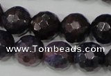 CAG4646 15.5 inches 8mm faceted round fire crackle agate beads