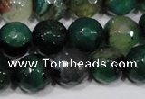 CAG4657 15.5 inches 8mm faceted round fire crackle agate beads