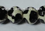 CAG4687 15 inches 15*18mm faceted rondelle tibetan agate beads wholesale