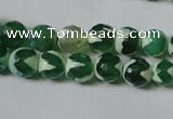 CAG4700 15.5 inches 8mm faceted round tibetan agate beads wholesale