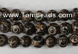 CAG4746 15 inches 8mm round tibetan agate beads wholesale