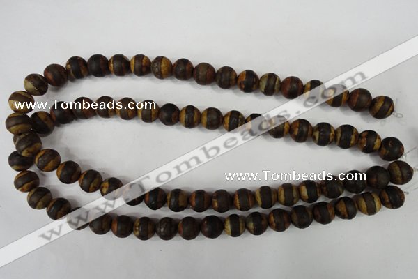 CAG4758 15 inches 10mm round tibetan agate beads wholesale