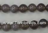 CAG4772 15 inches 10mm round grey agate beads wholesale