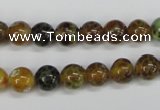 CAG4832 15 inches 8mm round dragon veins agate beads wholesale