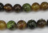 CAG4833 15 inches 10mm round dragon veins agate beads wholesale