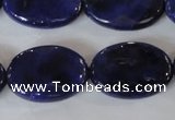 CAG4898 15 inches 18*25mm faceted oval fire crackle agate beads