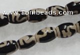 CAG5083 15.5 inches 8*12mm drum tibetan agate beads wholesale