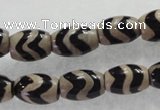 CAG5085 15.5 inches 8*12mm drum tibetan agate beads wholesale