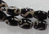 CAG5088 15.5 inches 8*12mm drum tibetan agate beads wholesale